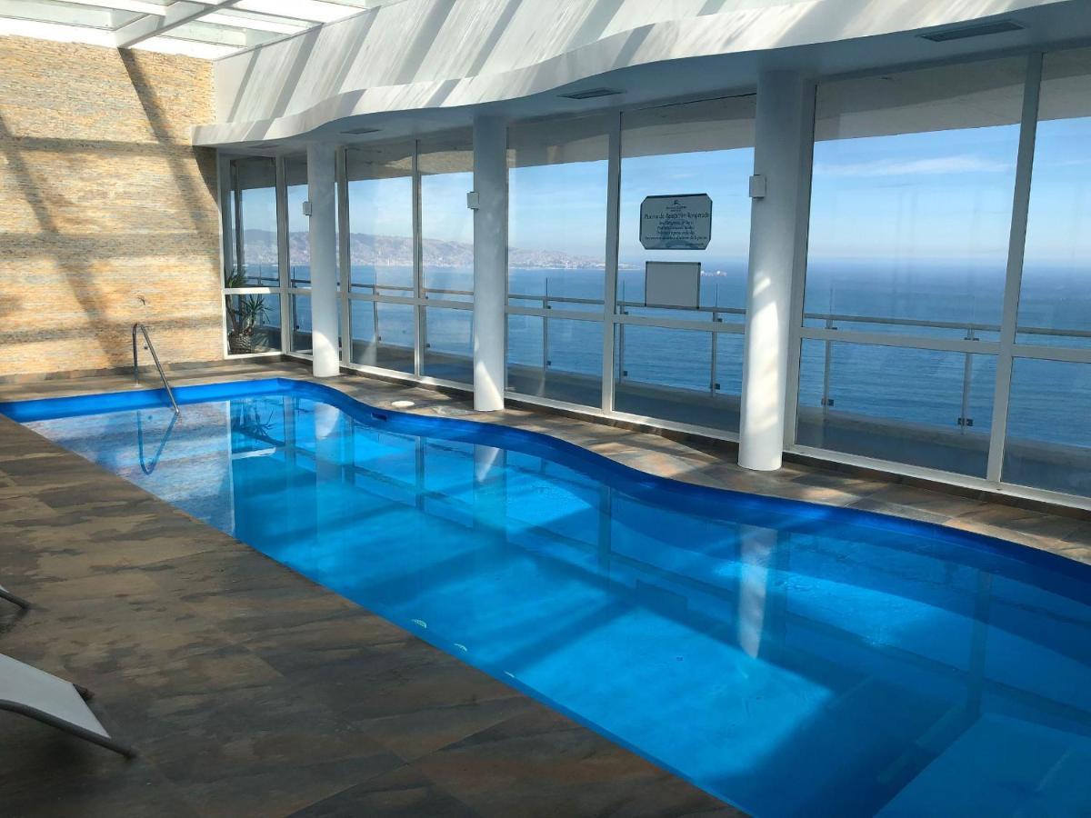 ビニャ・デル・マールHermoso Departamento Con Insuperable Vista Al Marアパートメント エクステリア 写真