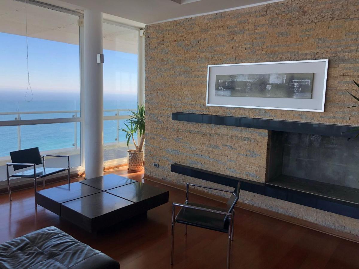 ビニャ・デル・マールHermoso Departamento Con Insuperable Vista Al Marアパートメント エクステリア 写真