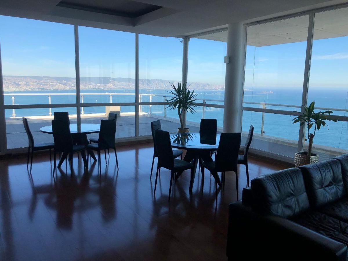 ビニャ・デル・マールHermoso Departamento Con Insuperable Vista Al Marアパートメント エクステリア 写真